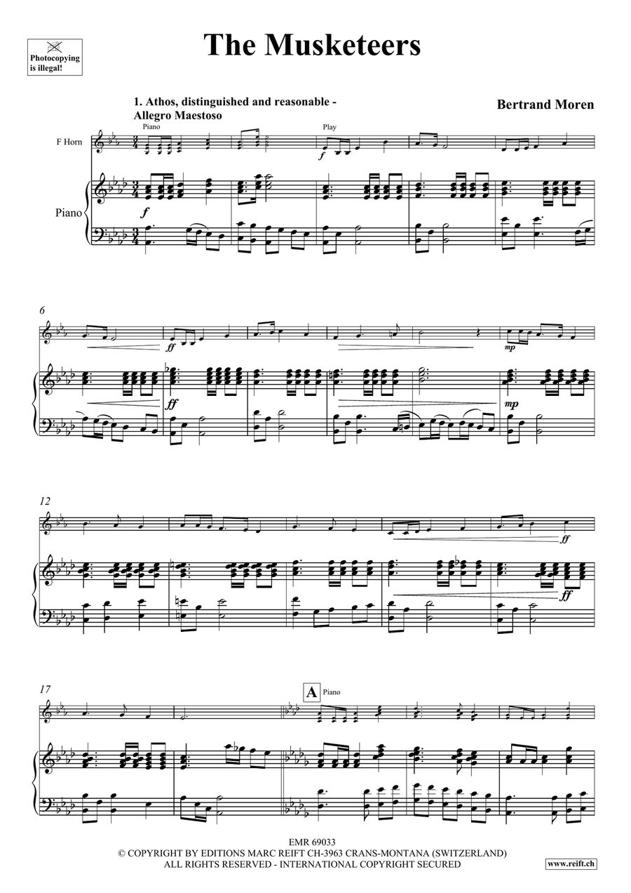 The Musketeers The Musketeers Horn scores gallery preview page 4