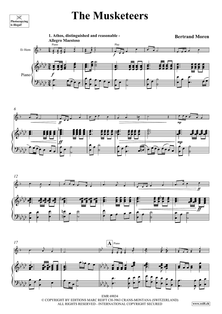 The Musketeers The Musketeers Horn scores gallery preview page 4