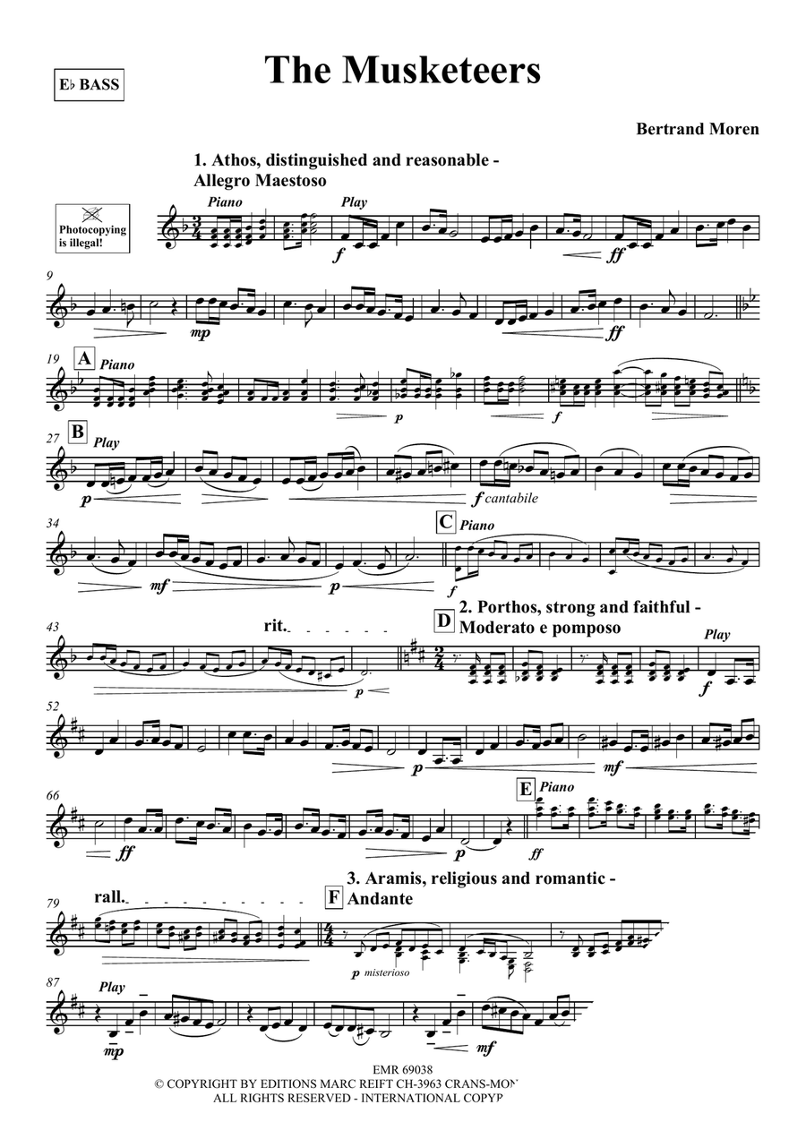 The Musketeers The Musketeers Voice Solo scores gallery preview page 3