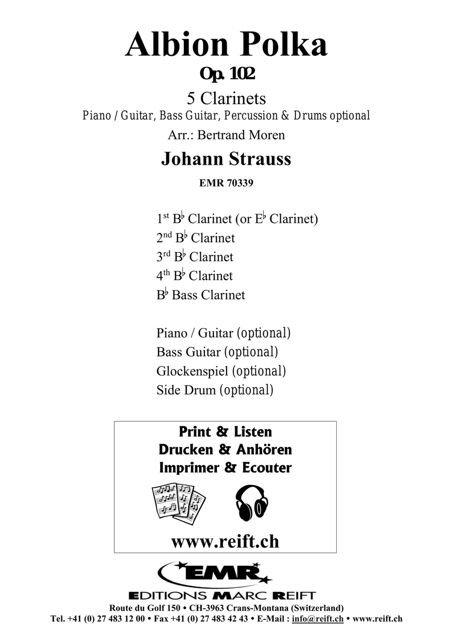 Albion Polka Albion Polka Clarinet Quintet scores gallery preview page 2