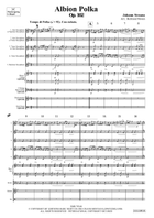 Albion Polka Saxophone Quintet scores gallery preview page 3