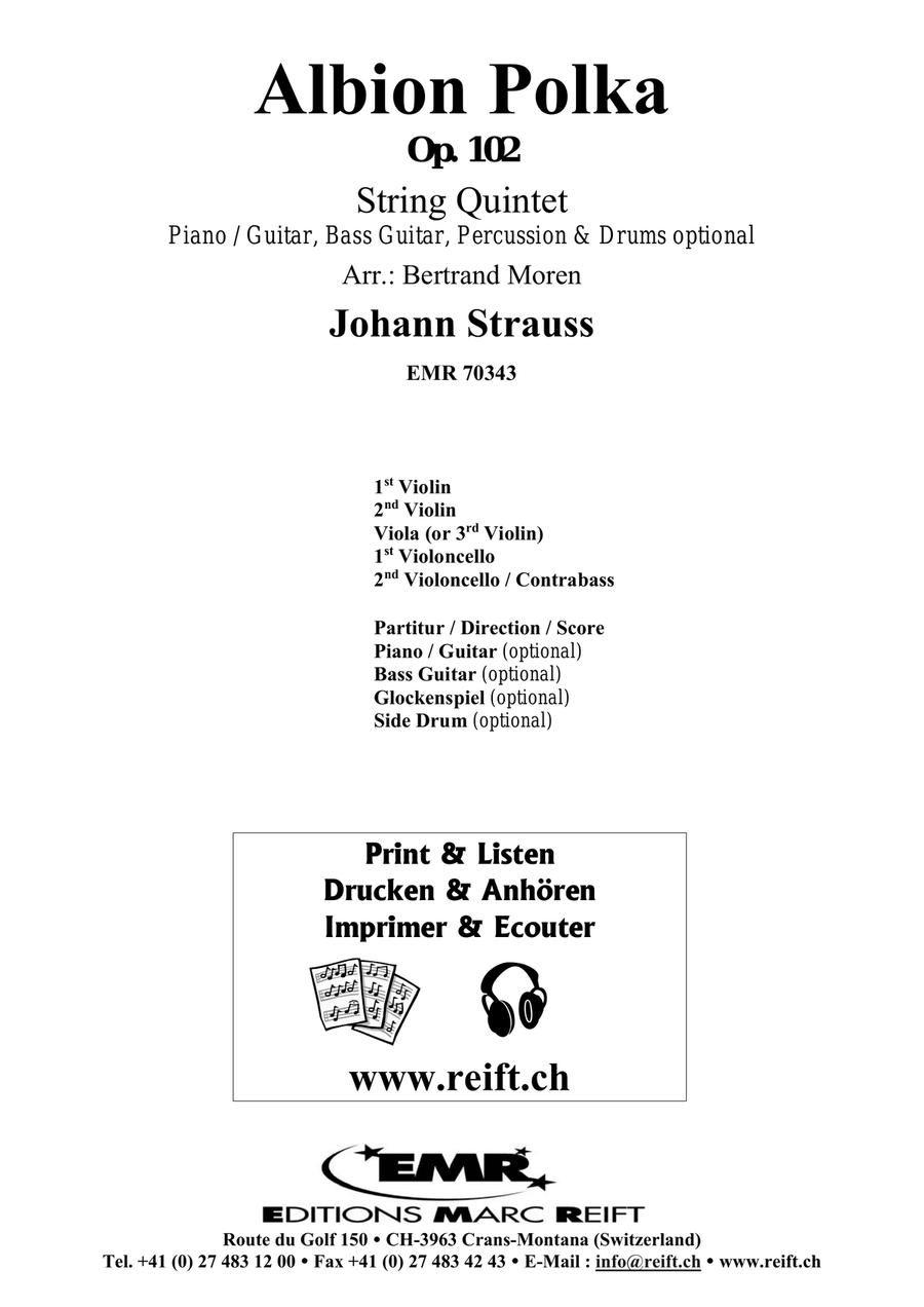 Albion Polka Albion Polka String Quintet scores gallery preview page 2
