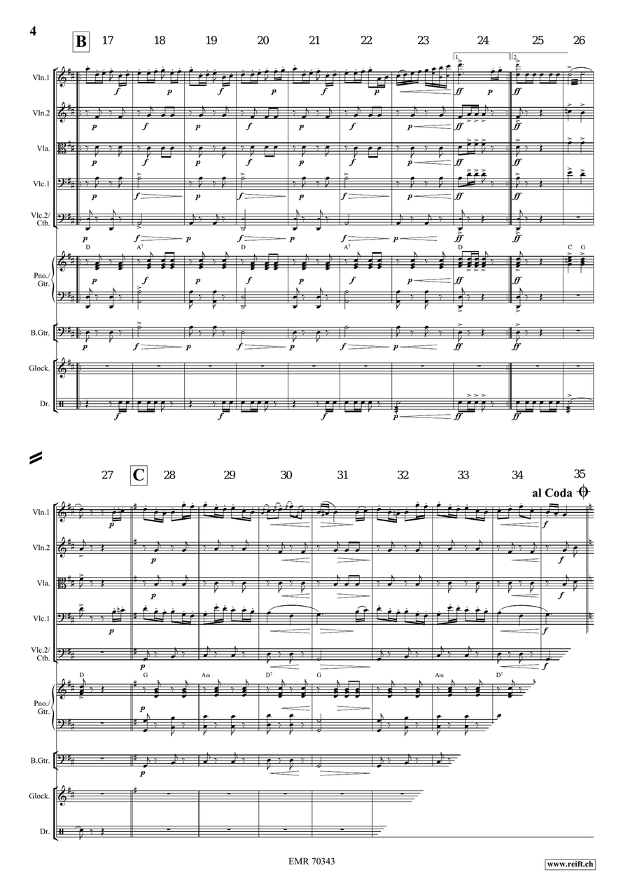 Albion Polka Albion Polka String Quintet scores gallery preview page 4