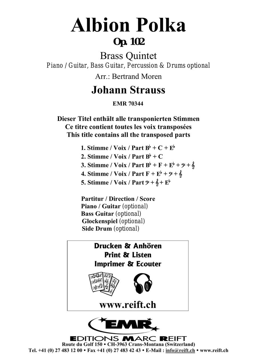 Albion Polka Albion Polka Brass Quintet scores gallery preview page 2