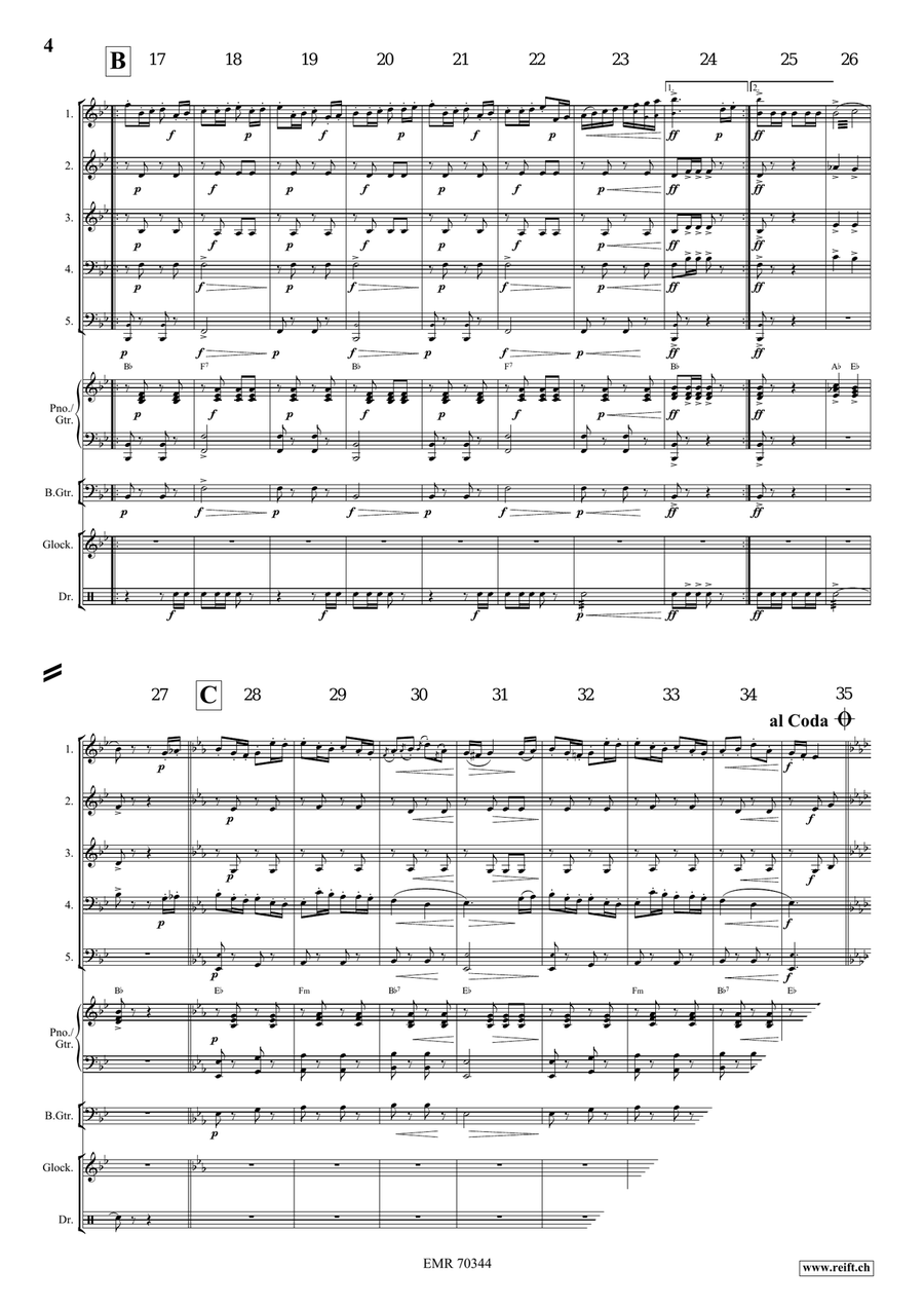 Albion Polka Albion Polka Brass Quintet scores gallery preview page 4