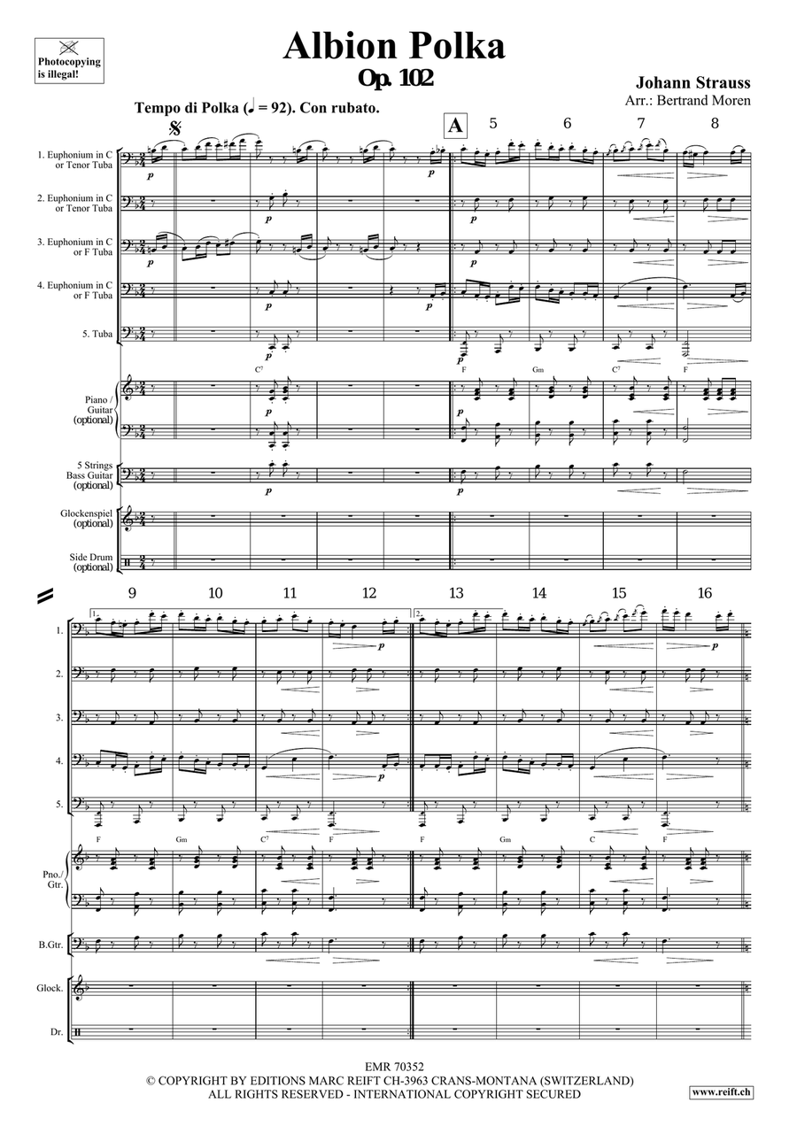 Albion Polka Albion Polka Tuba scores gallery preview page 3