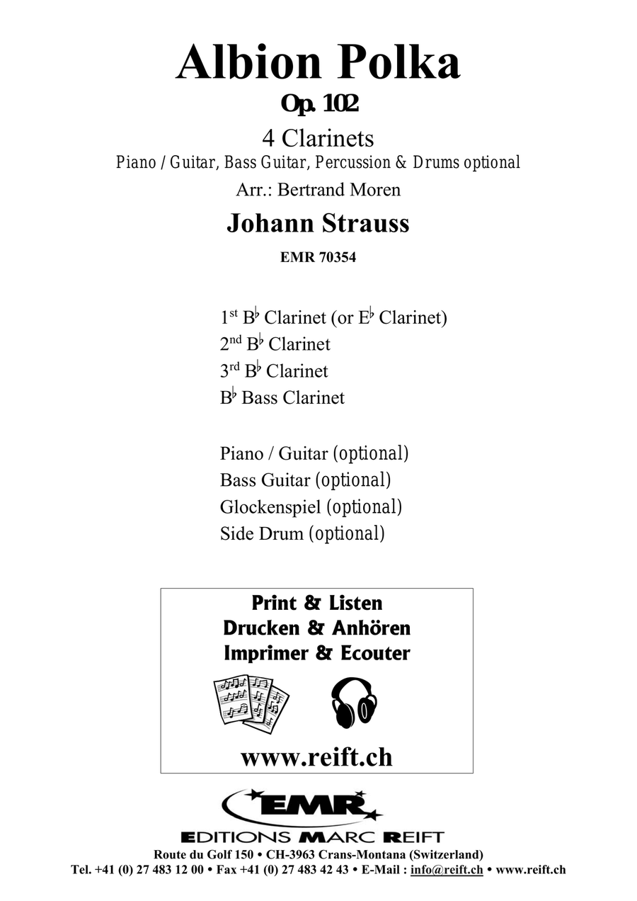 Albion Polka Albion Polka Clarinet Quartet scores gallery preview page 2