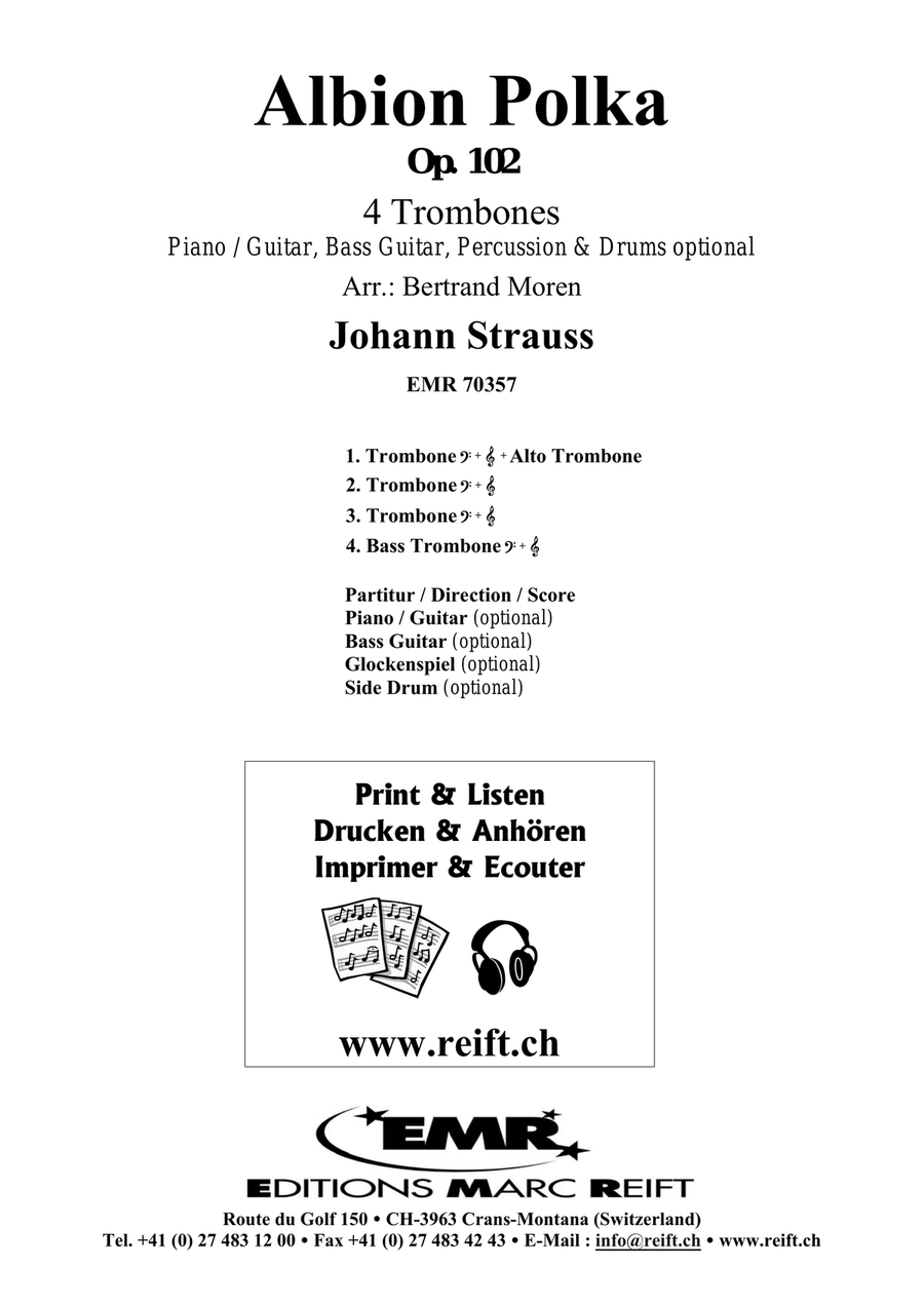 Albion Polka Albion Polka Trombone Quartet scores gallery preview page 2
