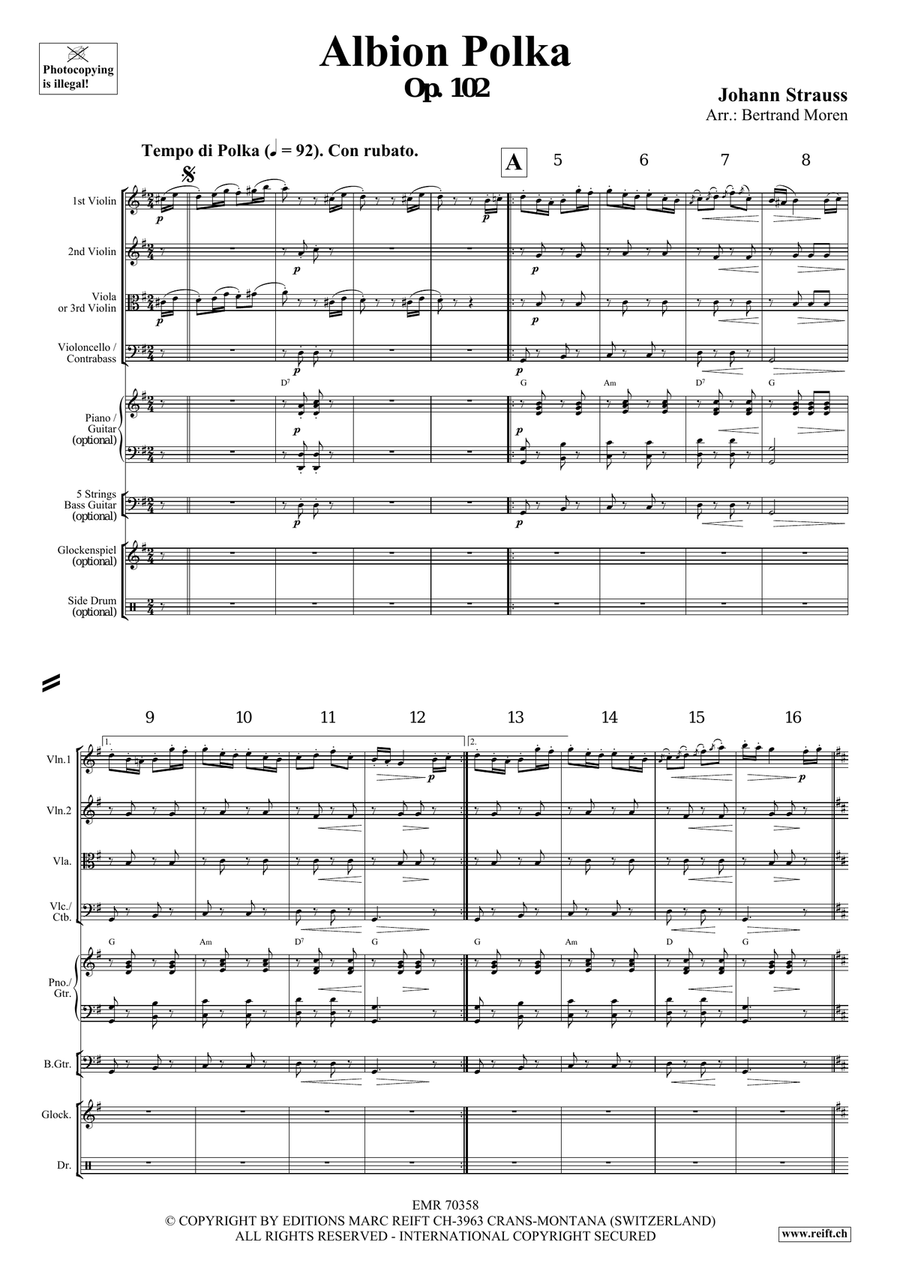 Albion Polka Albion Polka String Quartet scores gallery preview page 3