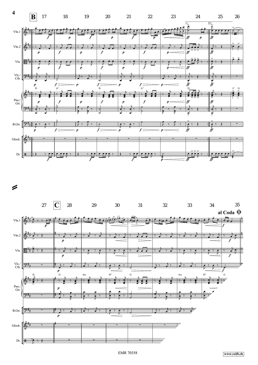 Albion Polka Albion Polka String Quartet scores gallery preview page 4