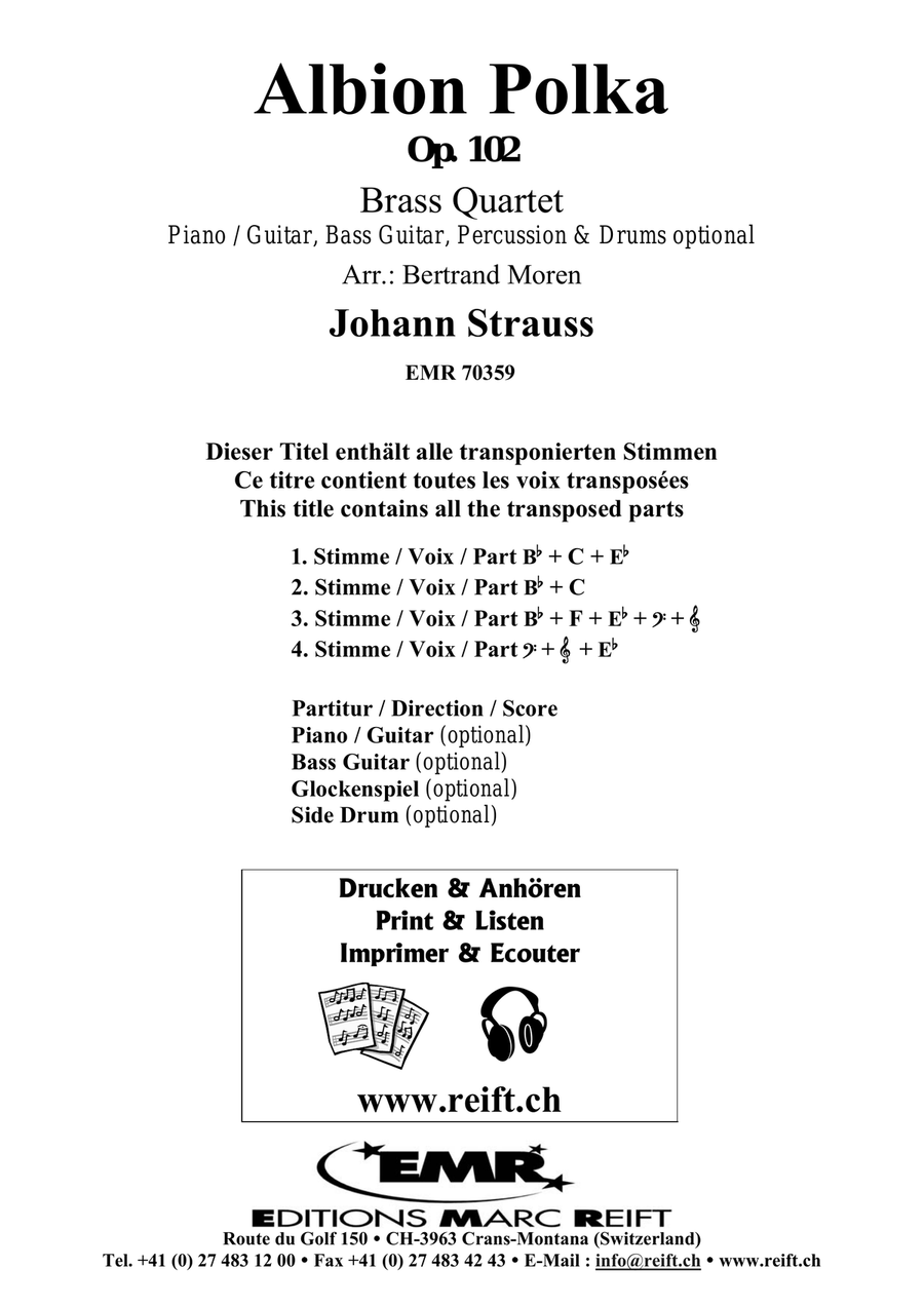 Albion Polka Albion Polka Brass Quartet scores gallery preview page 2