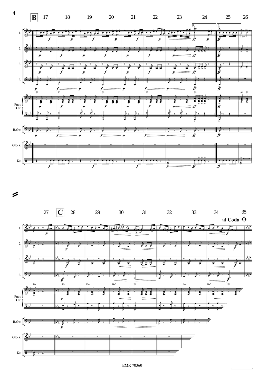 Albion Polka Albion Polka Woodwind Quartet scores gallery preview page 4