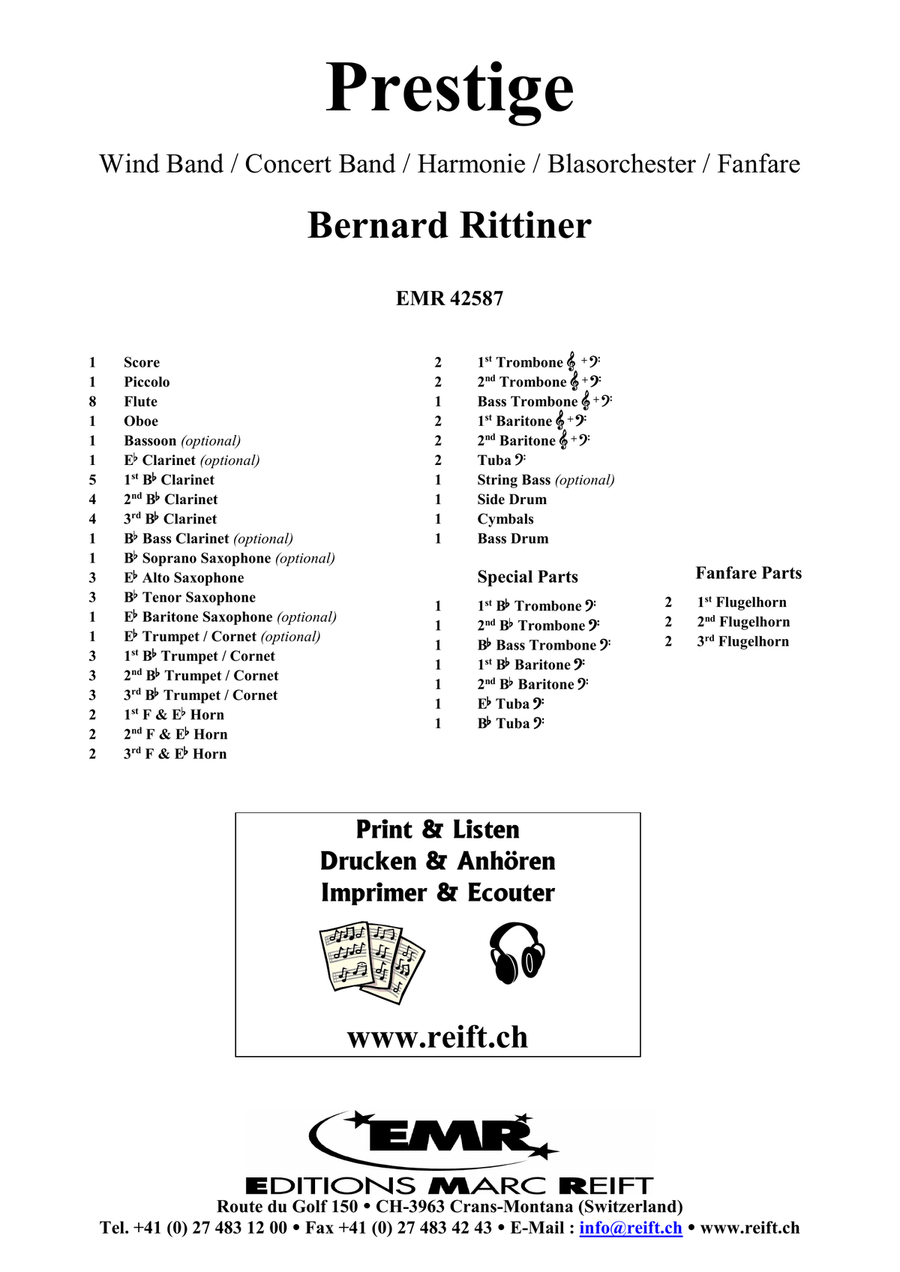 Prestige Prestige Concert Band scores gallery preview page 2