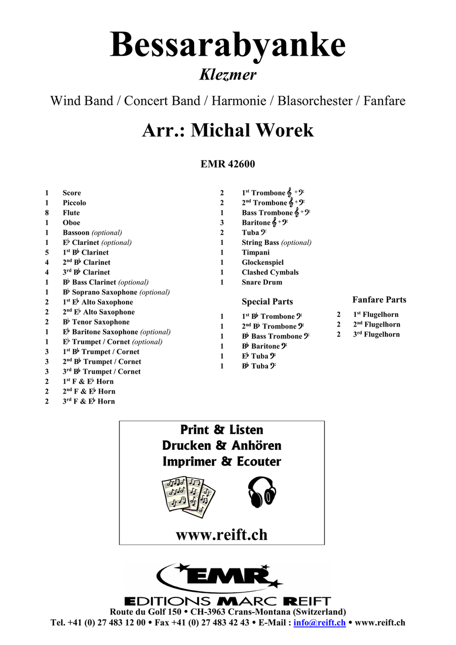 Bessarabyanke Bessarabyanke Concert Band scores gallery preview page 2