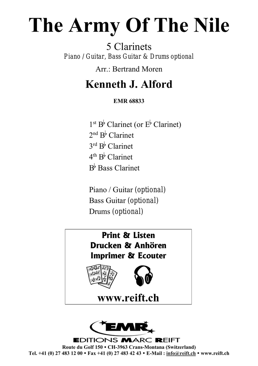 The Army Of The Nile The Army Of The Nile Clarinet Quintet scores gallery preview page 2
