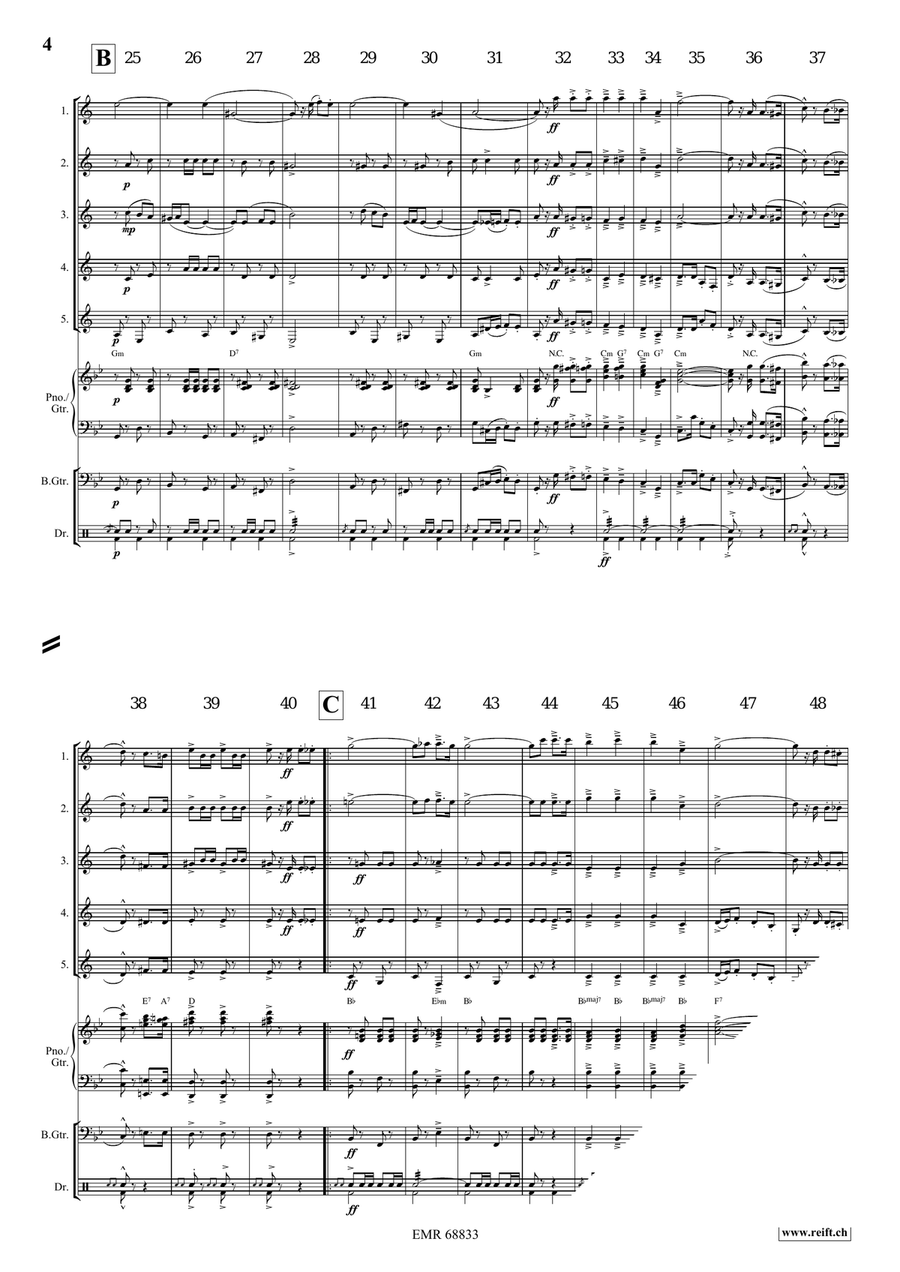 The Army Of The Nile The Army Of The Nile Clarinet Quintet scores gallery preview page 4