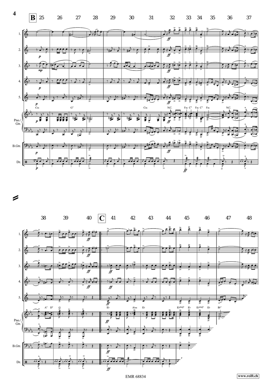 The Army Of The Nile The Army Of The Nile Saxophone Quintet scores gallery preview page 4