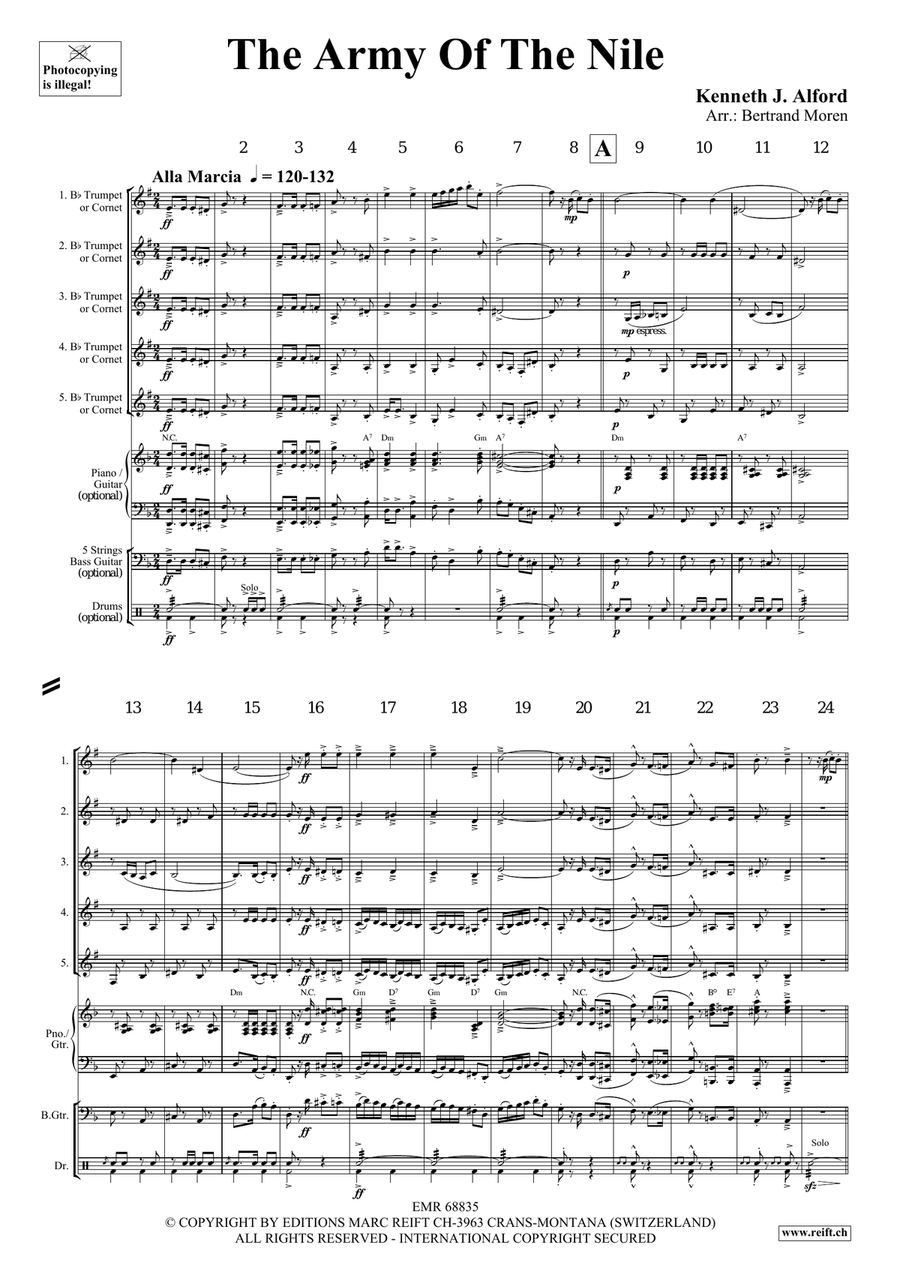 The Army Of The Nile The Army Of The Nile Cornet scores gallery preview page 3