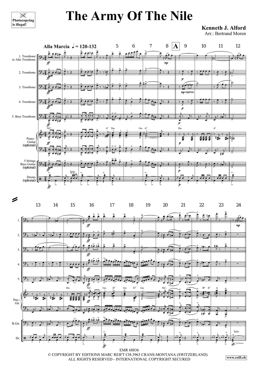 The Army Of The Nile The Army Of The Nile Trombone scores gallery preview page 3