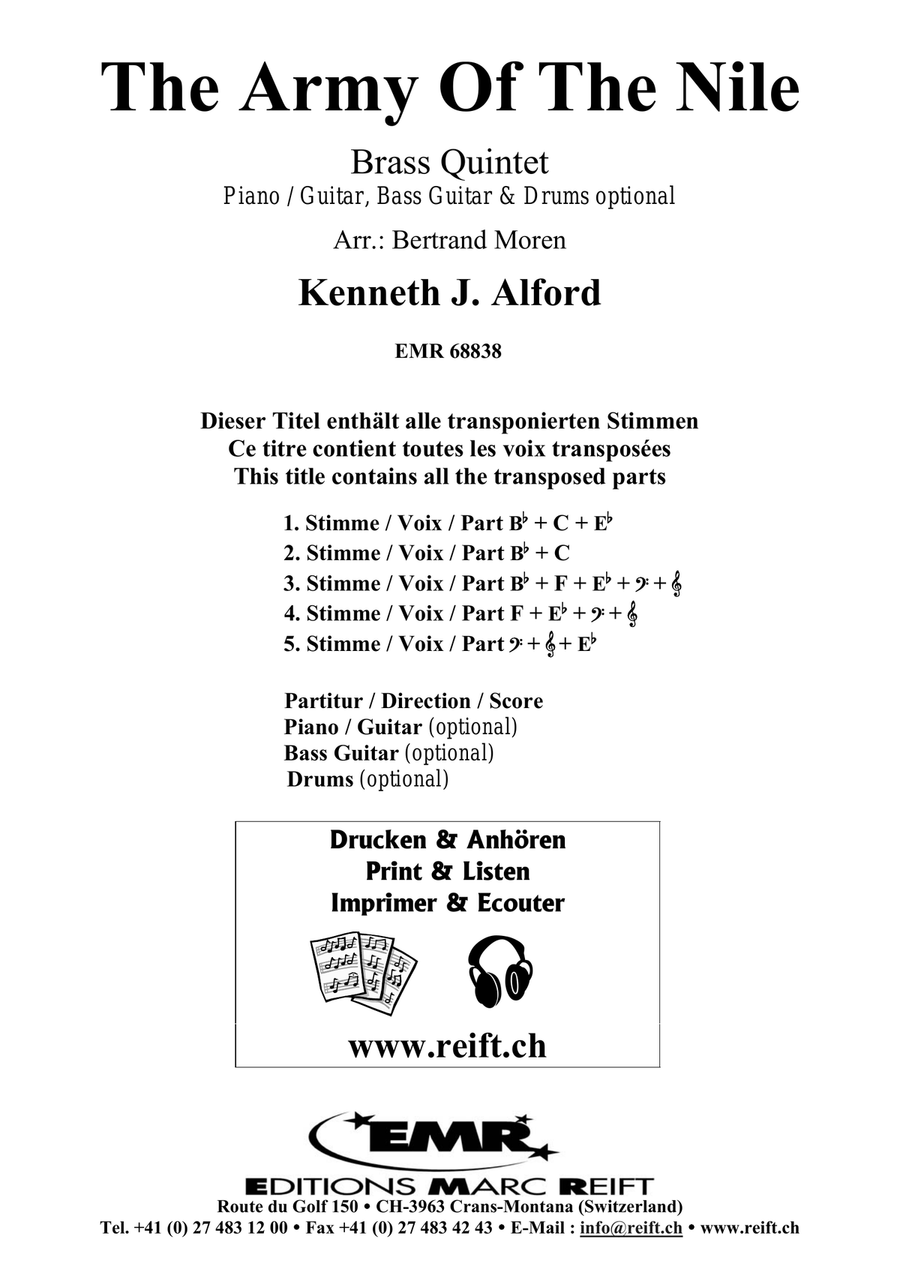 The Army Of The Nile The Army Of The Nile Brass Quintet scores gallery preview page 2