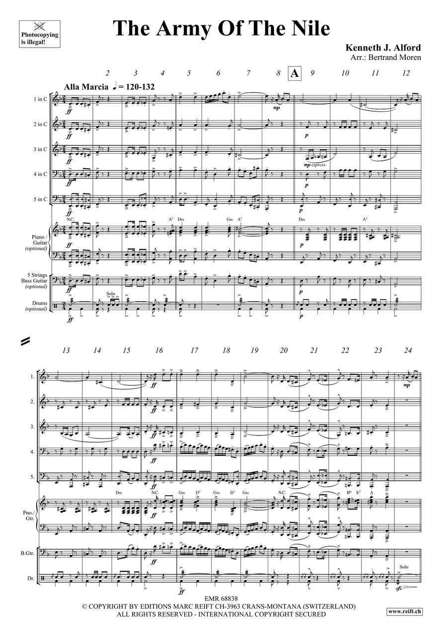 The Army Of The Nile The Army Of The Nile Brass Quintet scores gallery preview page 3