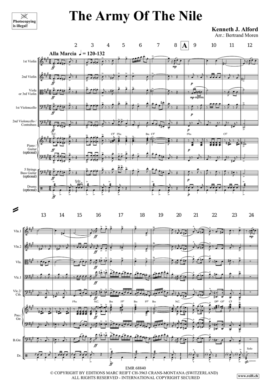 The Army Of The Nile The Army Of The Nile String Orchestra scores gallery preview page 3