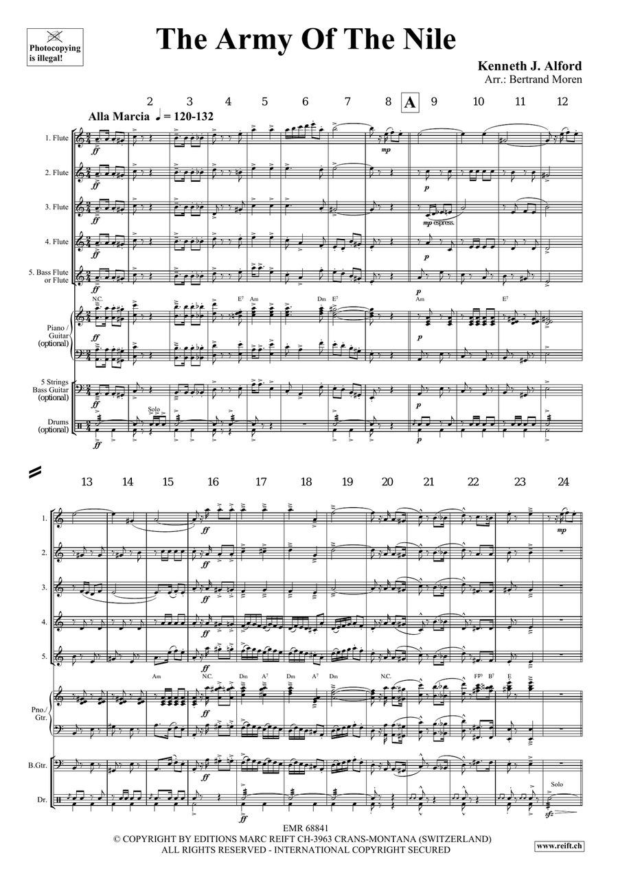 The Army Of The Nile The Army Of The Nile Flute scores gallery preview page 3