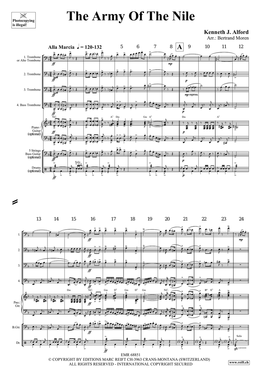 The Army Of The Nile The Army Of The Nile Trombone Quartet scores gallery preview page 3