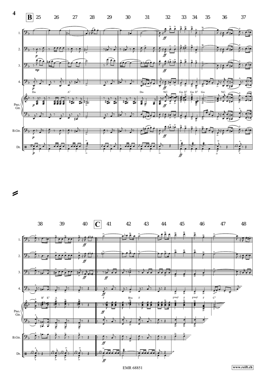 The Army Of The Nile The Army Of The Nile Trombone Quartet scores gallery preview page 4