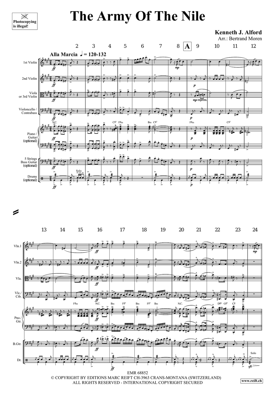The Army Of The Nile The Army Of The Nile String Quartet scores gallery preview page 3