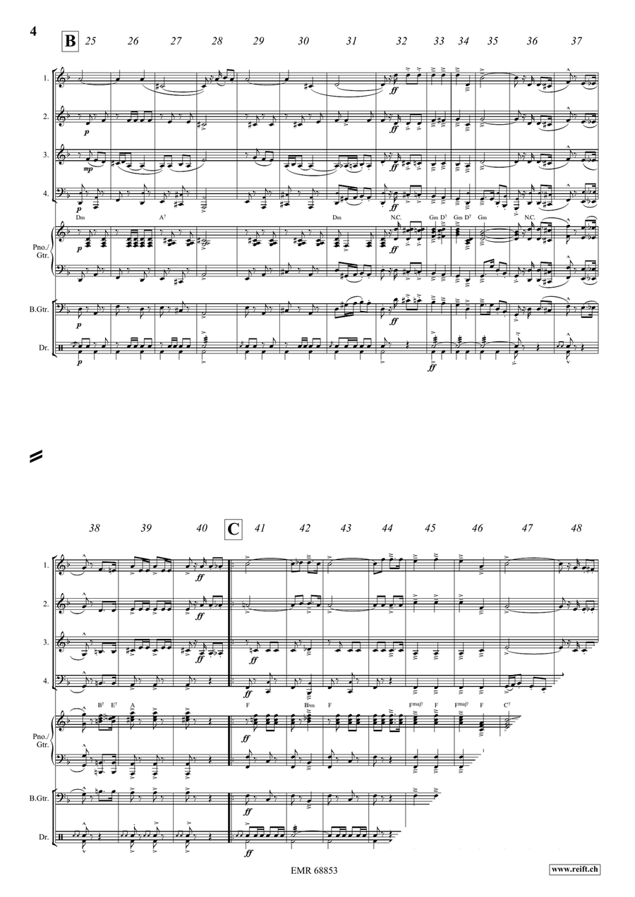 The Army Of The Nile The Army Of The Nile Brass Quartet scores gallery preview page 4