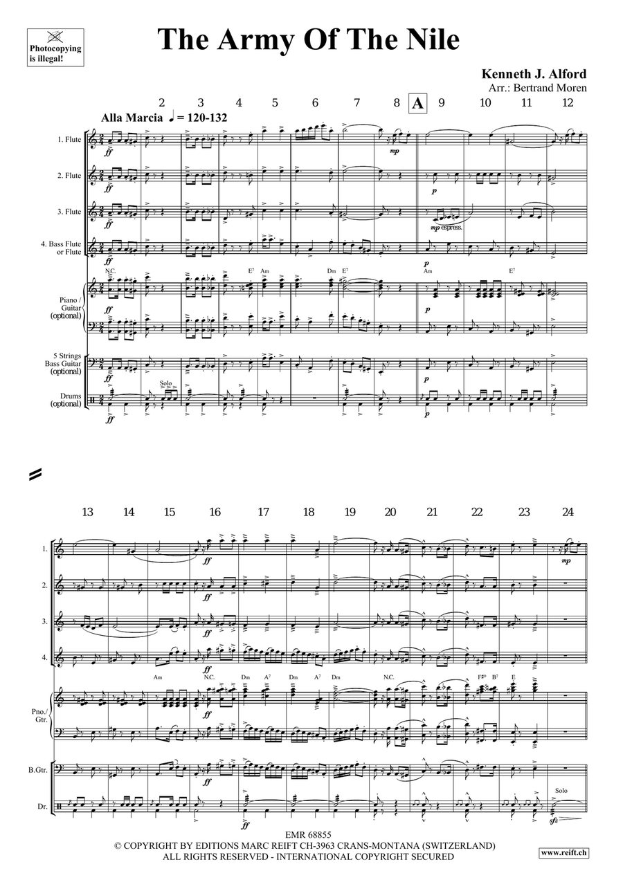 The Army Of The Nile The Army Of The Nile Flute Quartet scores gallery preview page 3