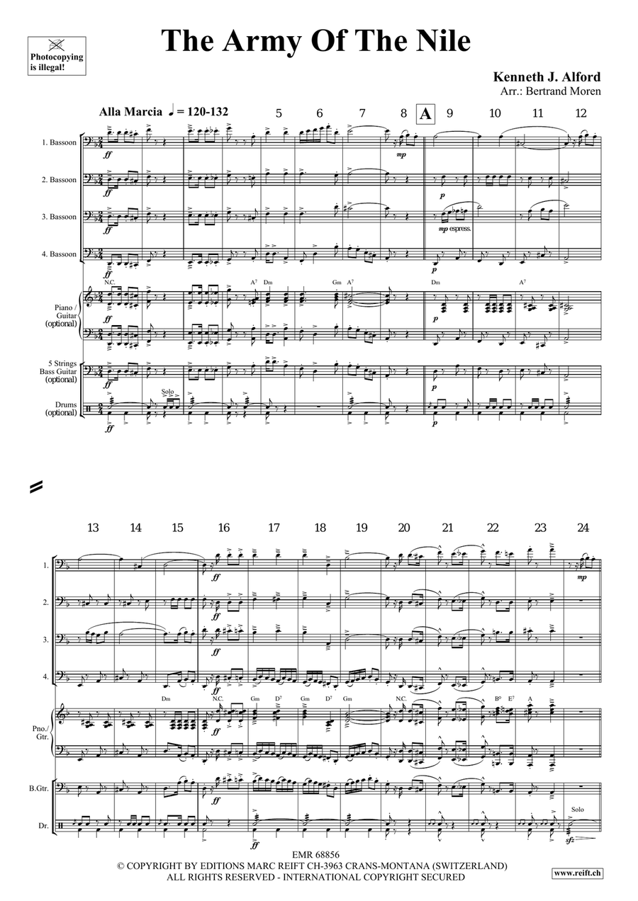 The Army Of The Nile The Army Of The Nile Bassoon Quartet scores gallery preview page 3