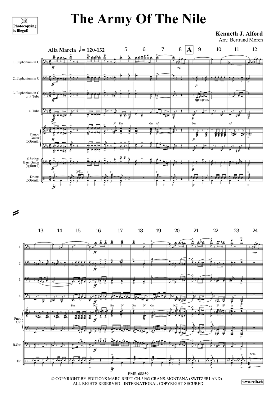 The Army Of The Nile The Army Of The Nile Tuba Quartet scores gallery preview page 3