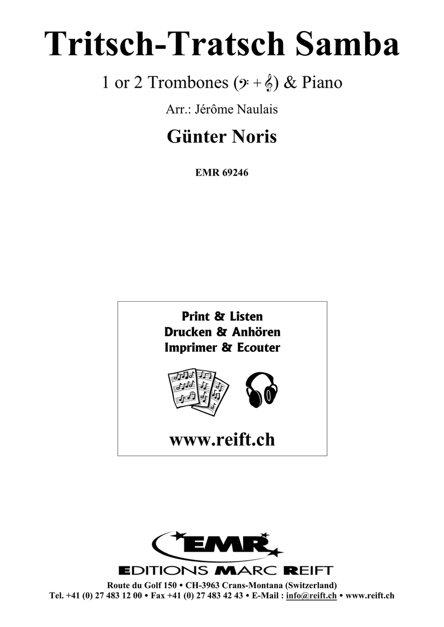 Tritsch-Tratsch Samba Tritsch-Tratsch Samba Trombone Duet scores gallery preview page 2