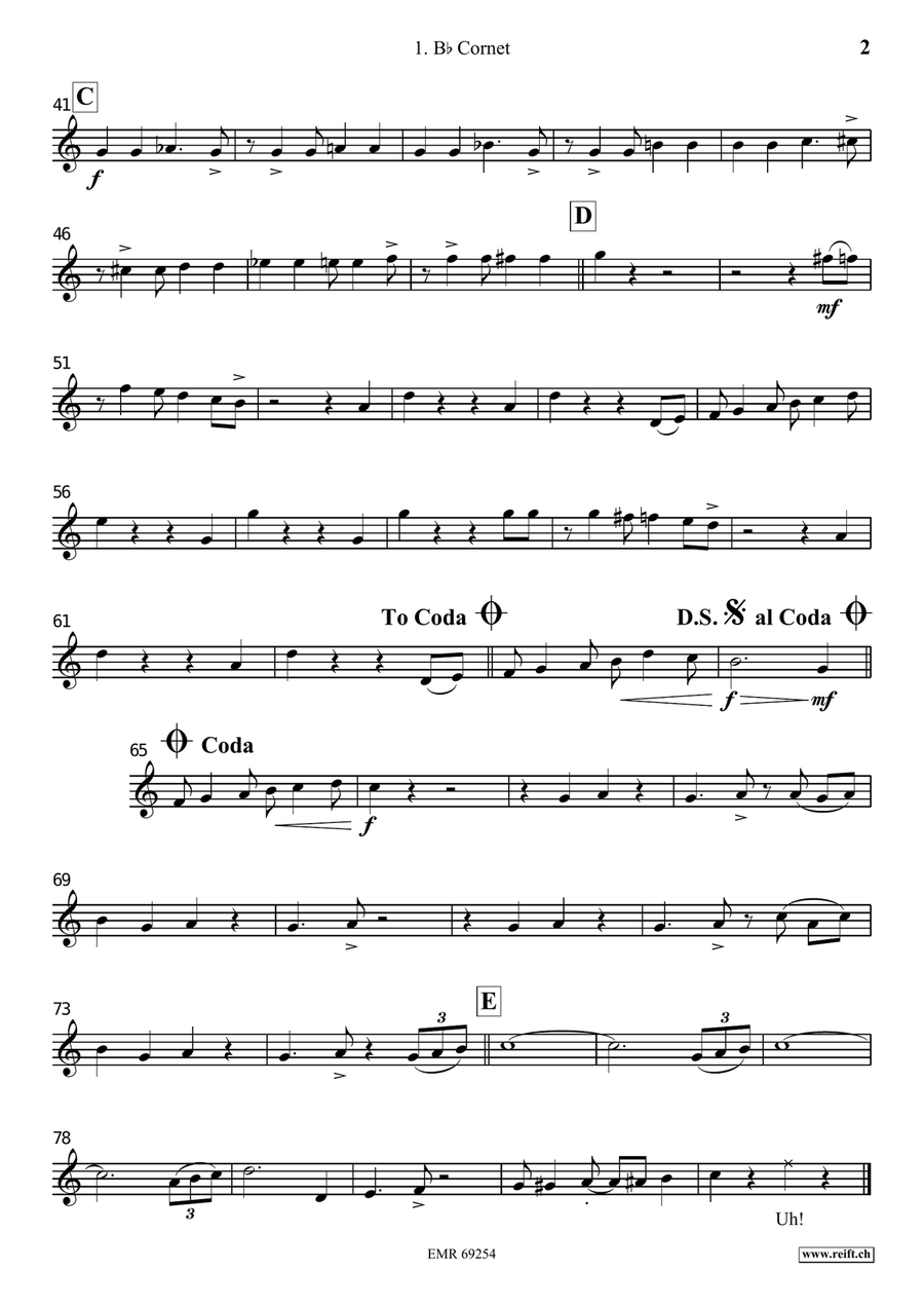 Tritsch-Tratsch Samba Cornet scores gallery preview page 5