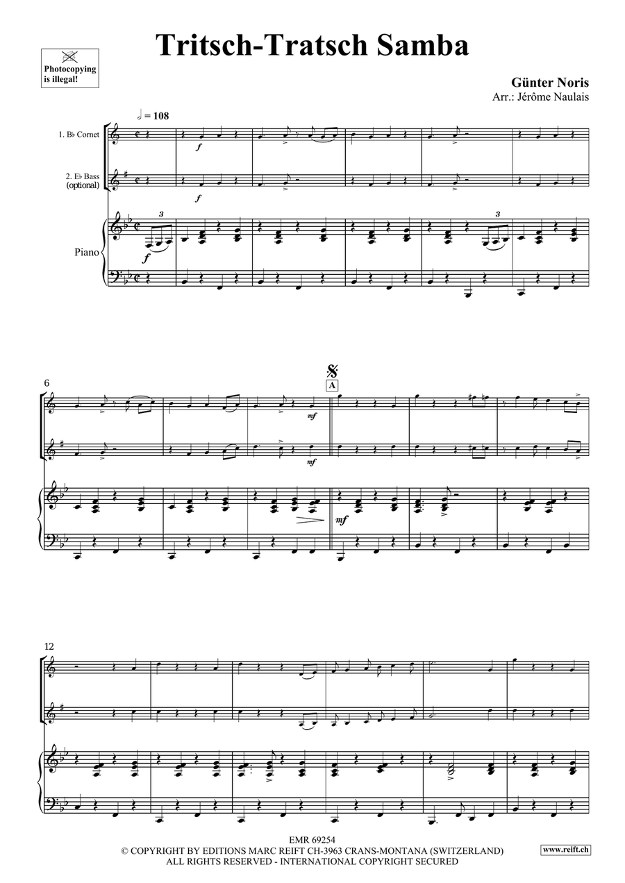 Tritsch-Tratsch Samba Cornet scores gallery preview page 7
