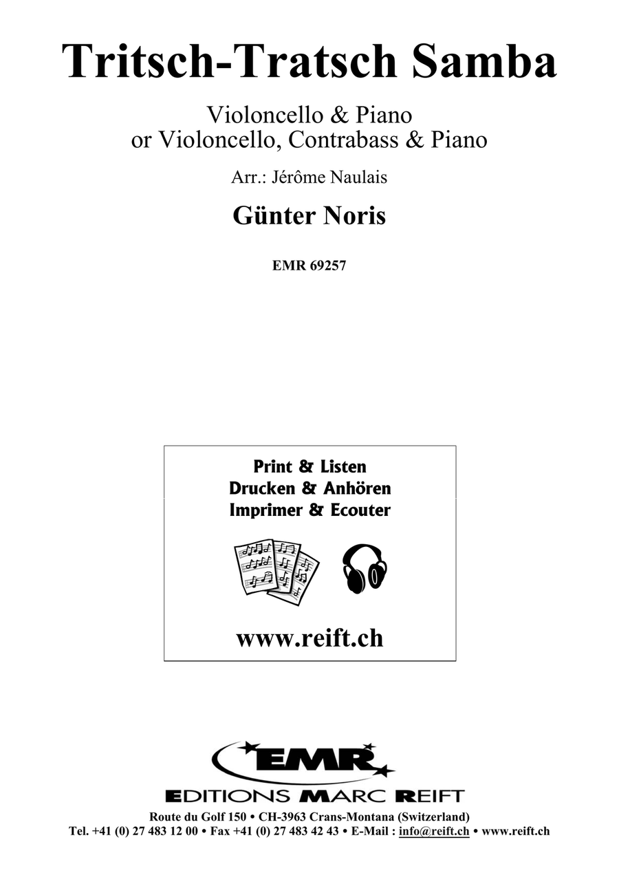 Tritsch-Tratsch Samba Double Bass scores gallery preview page 2