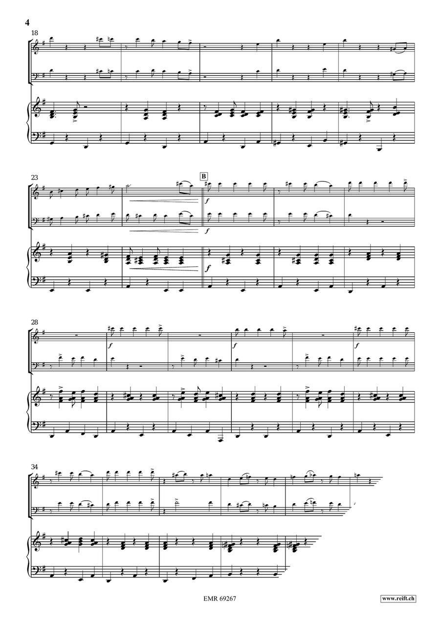 Tritsch-Tratsch Samba Tritsch-Tratsch Samba Piano Trio scores gallery preview page 5