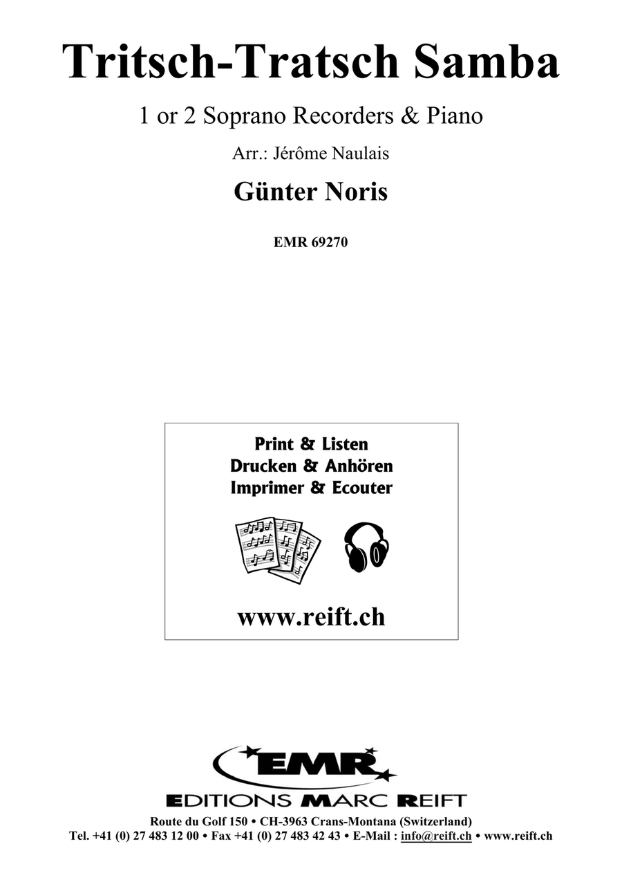 Tritsch-Tratsch Samba Tritsch-Tratsch Samba Soprano Recorder scores gallery preview page 2