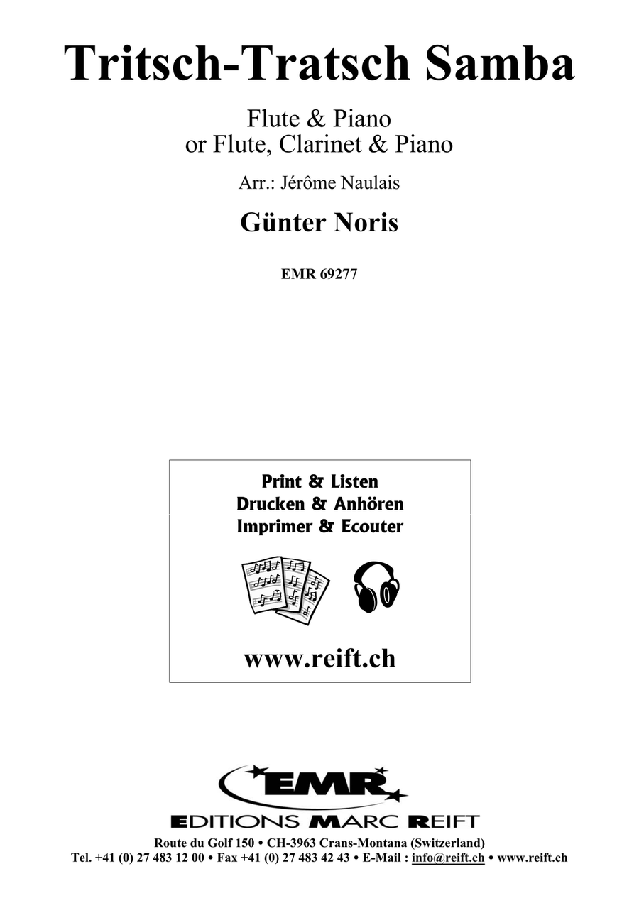 Tritsch-Tratsch Samba Clarinet scores gallery preview page 2