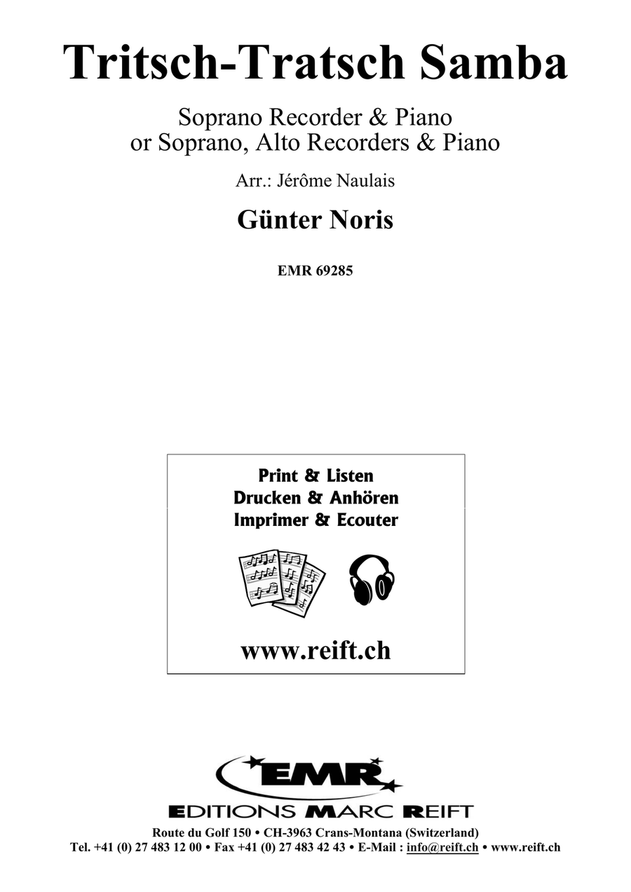 Tritsch-Tratsch Samba Tritsch-Tratsch Samba Soprano Recorder scores gallery preview page 2