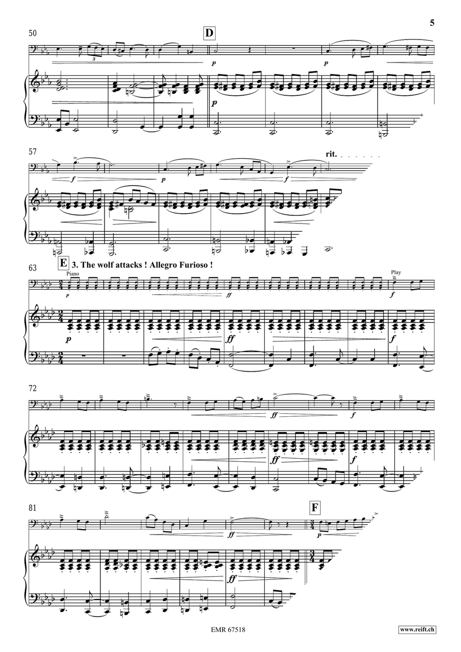The Little Red Riding Hood Bassoon Solo scores gallery preview page 7