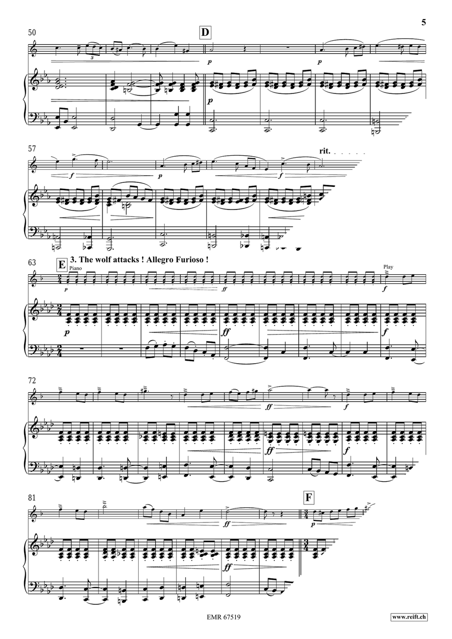 The Little Red Riding Hood Alto Saxophone scores gallery preview page 7