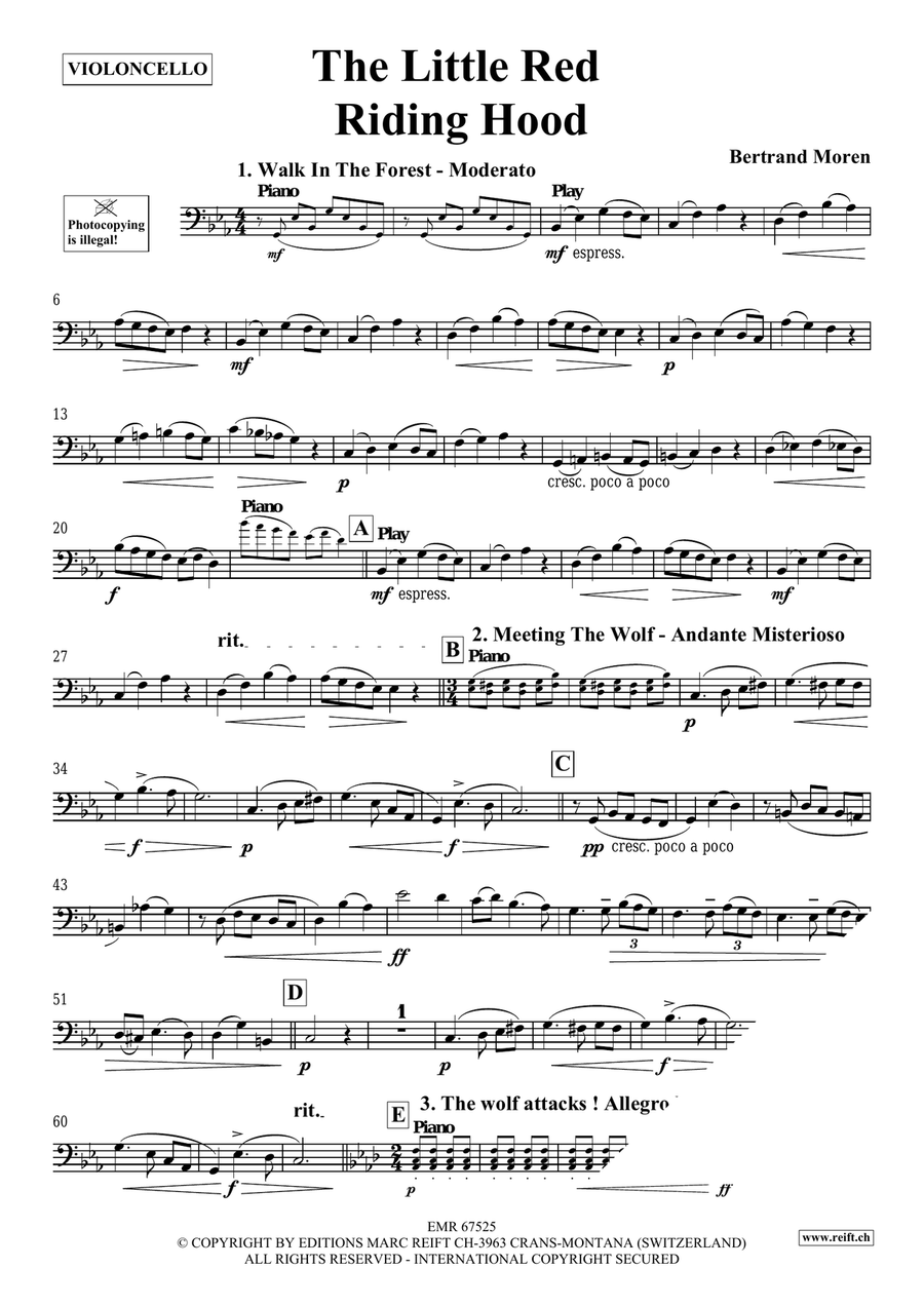 The Little Red Riding Hood Piano Accompaniment scores gallery preview page 4