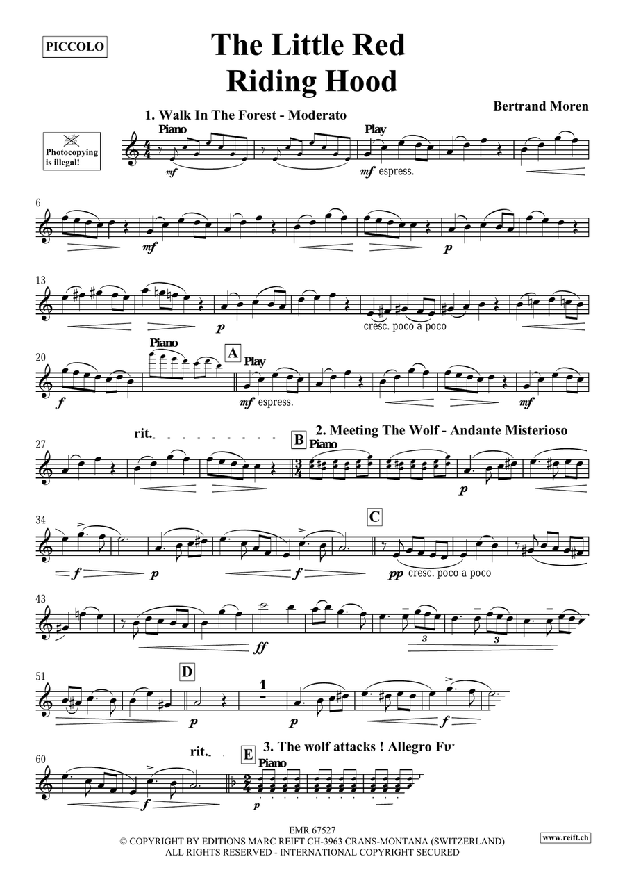 The Little Red Riding Hood Piccolo scores gallery preview page 4