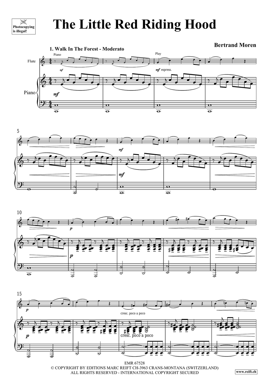 The Little Red Riding Hood Flute Solo scores gallery preview page 5