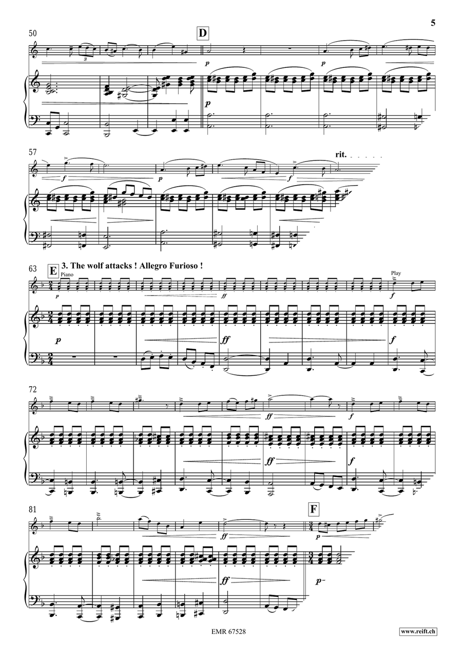 The Little Red Riding Hood Flute Solo scores gallery preview page 7