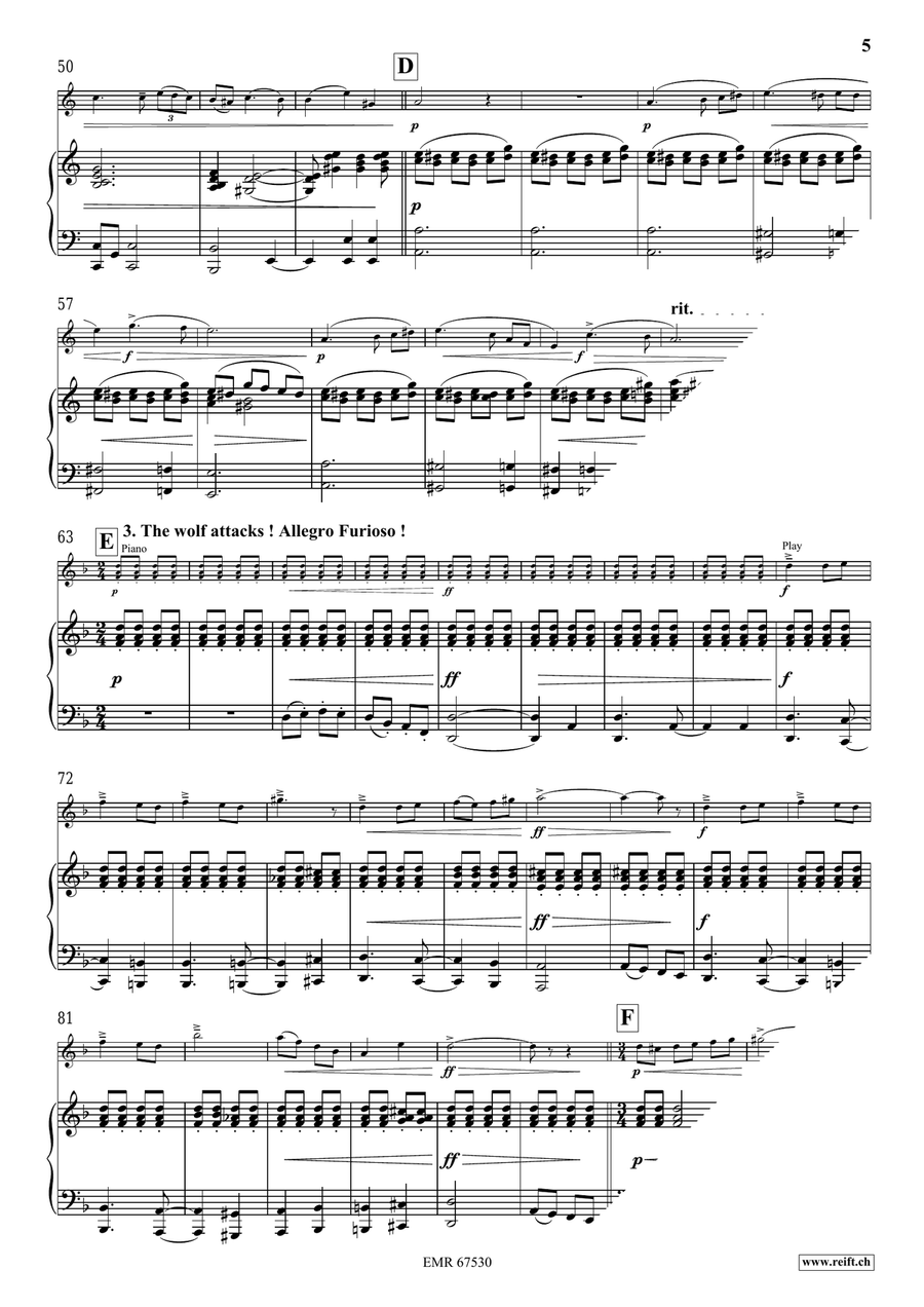 The Little Red Riding Hood Violin Solo scores gallery preview page 7