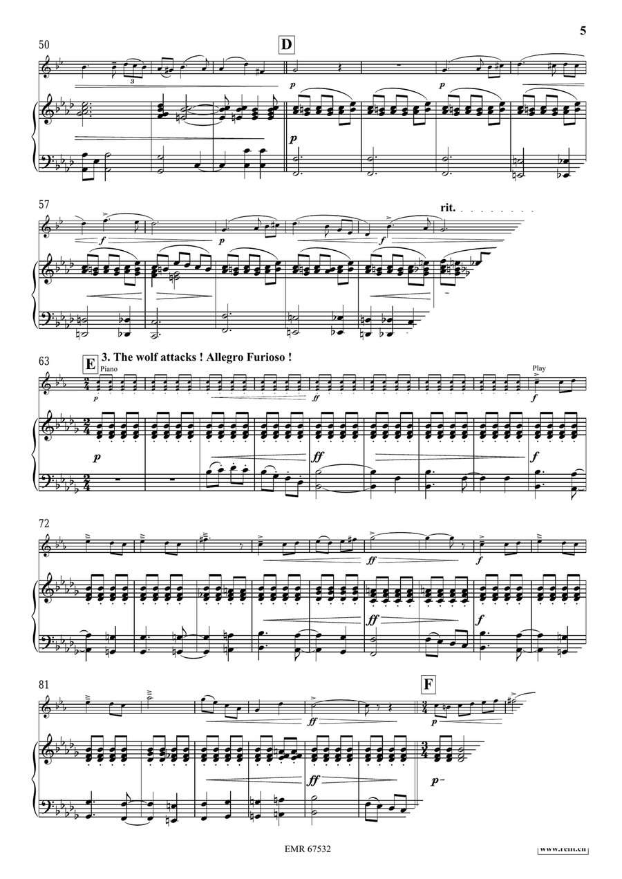 The Little Red Riding Hood Clarinet Solo scores gallery preview page 7